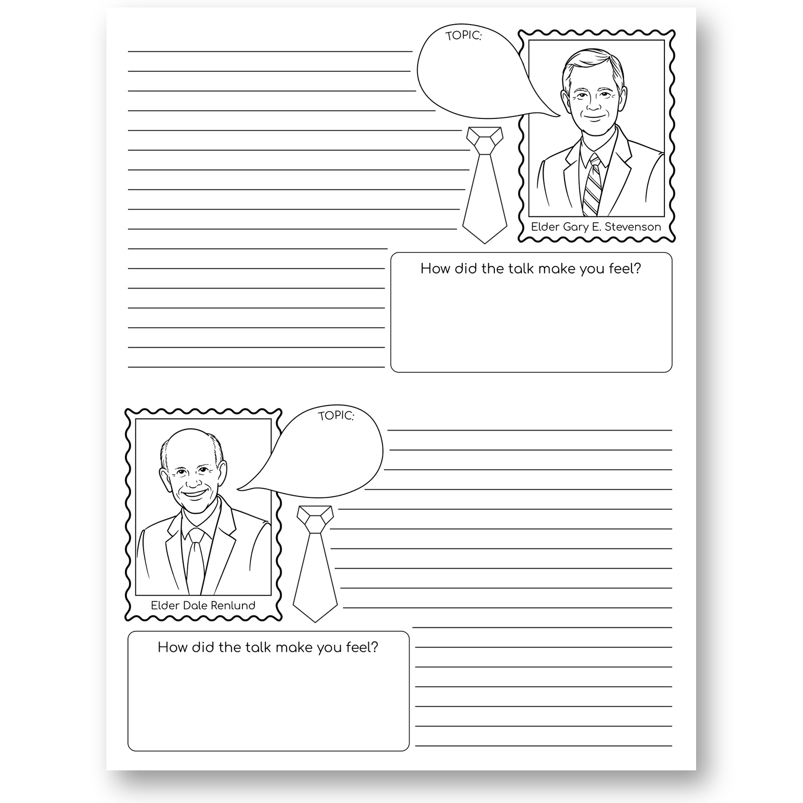 General Conference notes for Elders Stevenson and Renlund