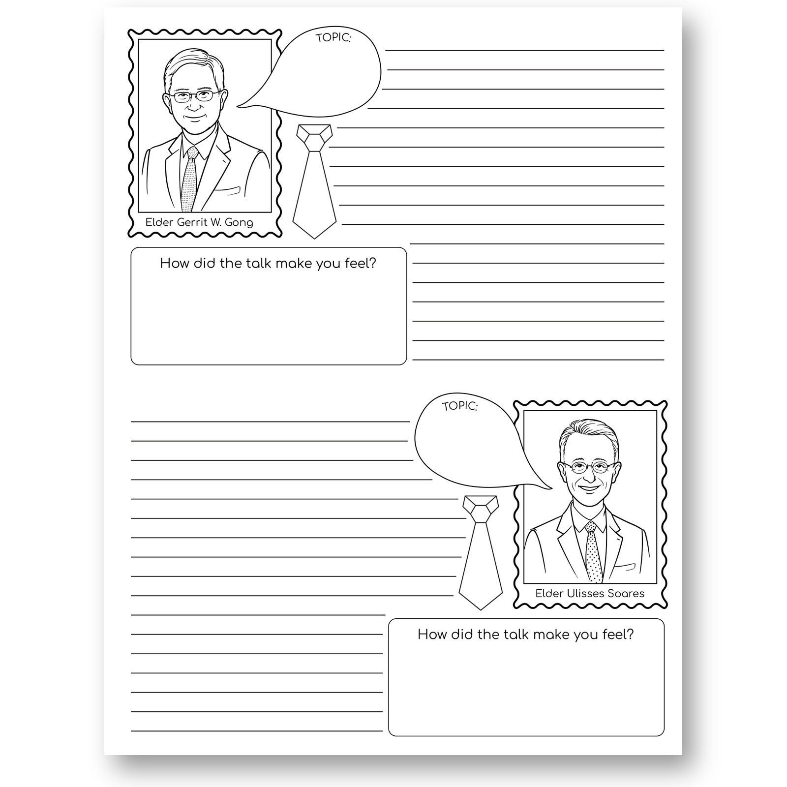 General Conference notes for Elders Gong and Soares