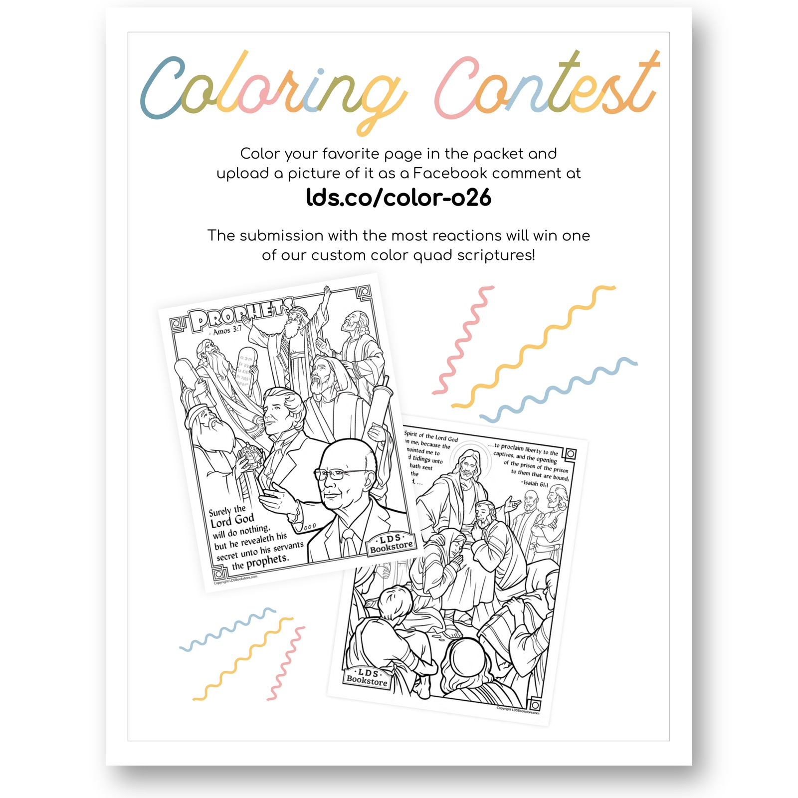 October 2026 General Conference packet coloring contest